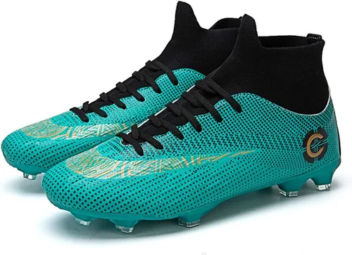 Vista 2 de Botas de fútbol para hombre, zapatos de fútbol profesionales, zapatos de competiciónentrenamiento para niños
