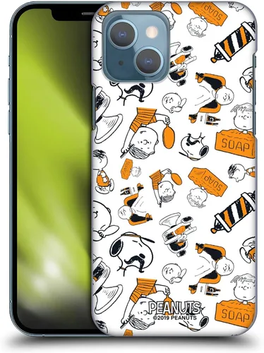 Vista 8 de Head Case Designs Carcasa rígida con licencia oficial de Peanuts Charlie Brown Chuck Barber Shop compatible con Apple iPhone 7/8/SE 2020 y 2022