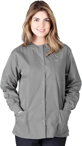 Vista 15 de Natural Uniforms - Chaqueta de Scrub para Calentamiento Negro