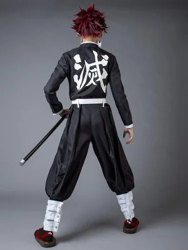 Vista 2 de Cosfun Giyuu Cosplay Kimono para hombre solo capa o uniforme jacquard ver