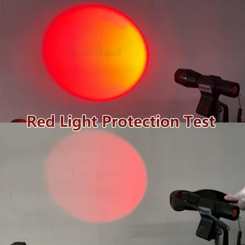 Vista 3 de Gafas de seguridad protectoras de luz blanca y roja LED para iluminación de bronceado
