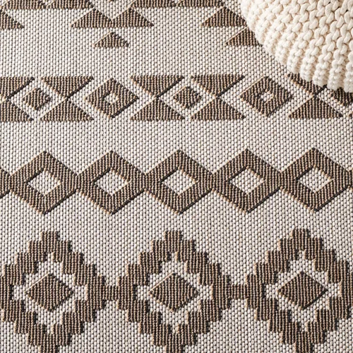 Vista 6 de SAFAVIEH Global Collection - Alfombra de pasillo, 2 pies 2 pulgadas x 8 pies, diseño beige y beige oscuro, no desprende pelusa y de fácil cuidado