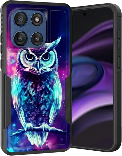 Vista 204 de para Moto G Play 4G 2024, funda de dos capas híbrida resistente y a prueba de golpes, PC duro + silicona suave protectora para Motorola Moto G Play
