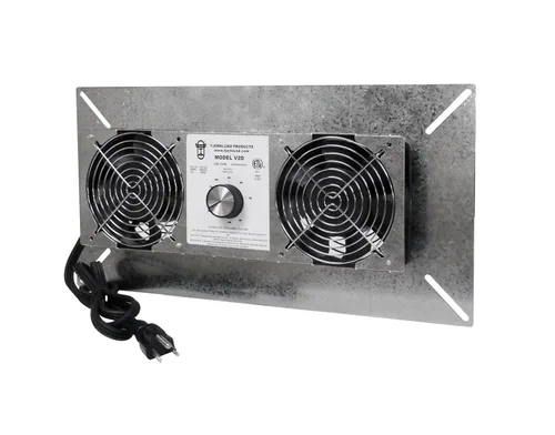 Vista 4 de Ventilador Tjernlund modelo Underaire, para reducir la humedad en sótanos, Gris, 1