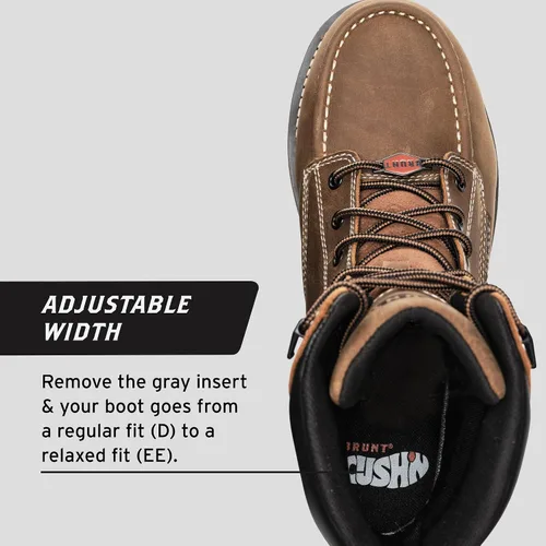 Vista 5 de BRUNT Marin Welted (Comp Toe) - 8" Waterproof Safety Toe Wedge Work Boot - Goodyear Welt Construction - EH & ESR Rated - Oil & Slip Resistant