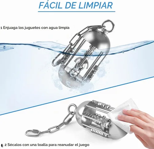 Vista 6 de DBNESS Juguetes para pájaros de acero inoxidable, cadena desmontable de alta resistencia, para masticar loro de metal duradero, juguete