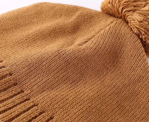 Vista 5 de Home Prefer Gorro de punto de vellón para niños y niñas, gorro de invierno para niños pequeños