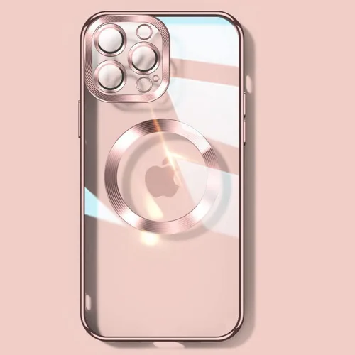 Vista 10 de Funda magnética transparente para iPhone 14 Pro con protector de lente de cámara, funda de protección completa compatible con MagSafe elegante funda