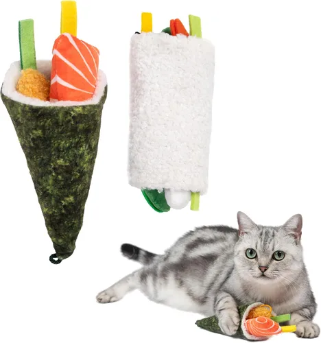 Vista 12 de Catify Best Pet Supplies - Juguete para gatos de patito, pollo y pájaro, alas activadas por movimiento, chirridos realistas, felpa infundida