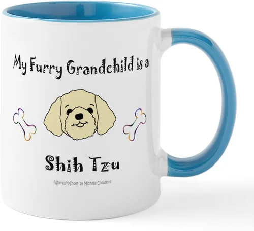 Vista 21 de CafePress Angel Shih Tzu In Clouds Taza de café de cerámica de 11 oz (11.0 fl oz)