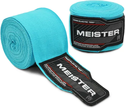 Vista 11 de Vendas para mano semielásticas de 180 pulgadas Meister Adult, vendas para MMA (artes marciales mixtas) y boxeo (par) todos
