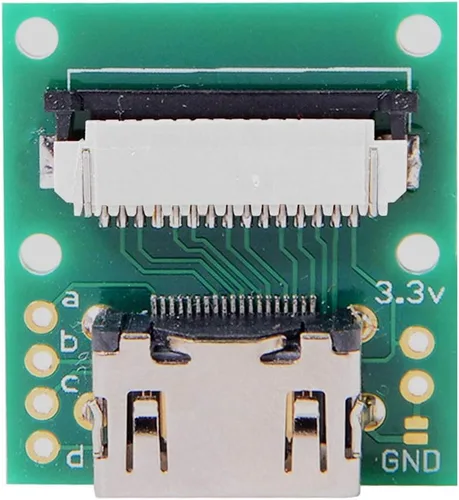 Vista 4 de cablecc Módulo de cámara Raspberry PI a HDMI tipo A macho HDTV FPC cable plano 2.0 in apto para PES001