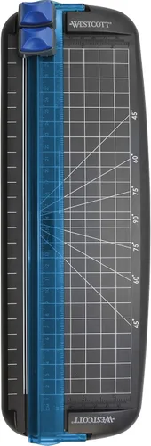Vista 4 de Westcott 15804 Cortadora de papel personal multiusos, 12 pulgadas Azul/Negro