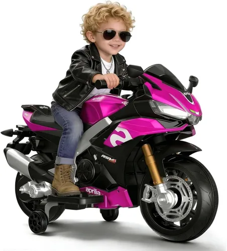 Vista 10 de Motocicleta infantil de 24 V, velocidad de hasta 10 MPH, motocicleta para Negro