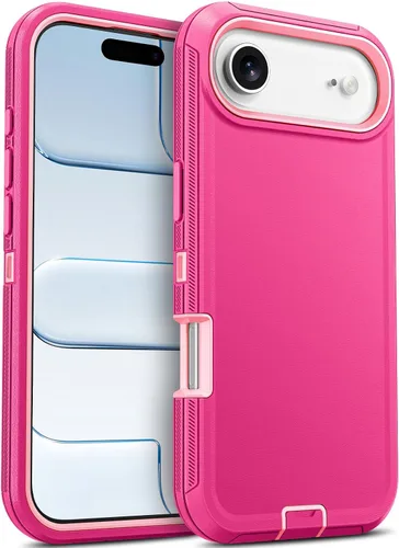 Vista 44 de Jelanry - Funda para iPhone 15 5G, protección resistente, resistente, color negro Dropproof & Dual-Layer Protective Back Cover with Port Anti