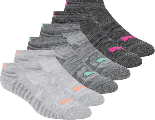 Vista 16 de PUMA Calcetines de corte bajo para mujer (paquete de 6)