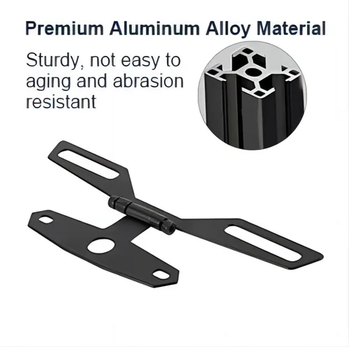 Vista 4 de Soporte ajustable para placa de matrícula de motocicleta - Soporte universal plegable para luz trasera de matrícula