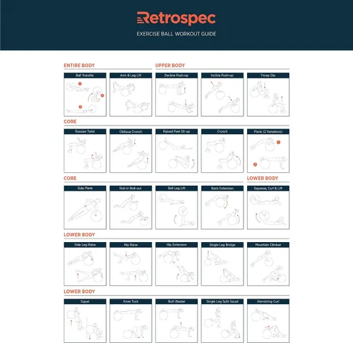 Vista 3 de Retrospec Bola de ejercicio Luna Azul Océano 2020