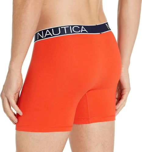 Vista 3 de Nautica Paquete de 3 calzoncillos tipo bóxer elásticos de algodón para hombre