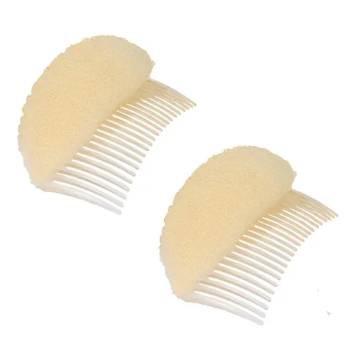 Vista 8 de 2 piezas encantadoras inserciones de volumen para el cabello, peine Do Beehive, herramienta para hacer moños, base para el cabello, accesorios