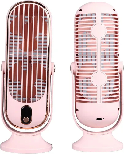Vista 10 de Ventilador oscilante de mesa de torre de 5 engranajes con flujo de aire turboalimentado, silencioso y desmontable para el hogar, oficina, espacios