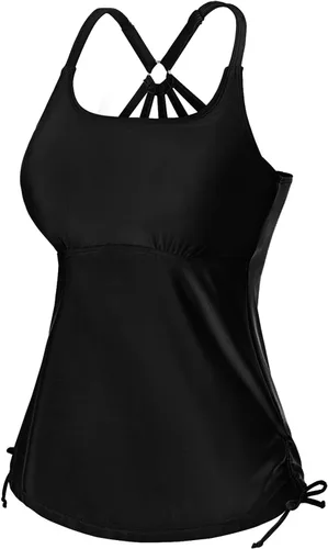 Vista 3 de Holipick Traje de baño tankini para mujer, sin parte inferior