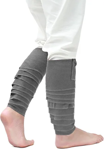 Vista 4 de KUOIN Medieval Men's Leg Wraps Brooch Pirate Cosplay Costume Accessory 138 Inch