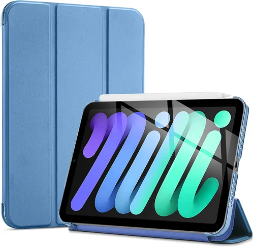 Vista 12 de ProCase Funda inteligente para iPad mini 7 A17 Pro 2024/iPad Mini 6 2021 8.3 pulgadas iPad mini 7ª/6ª generación, cubierta trasera dura para iPad