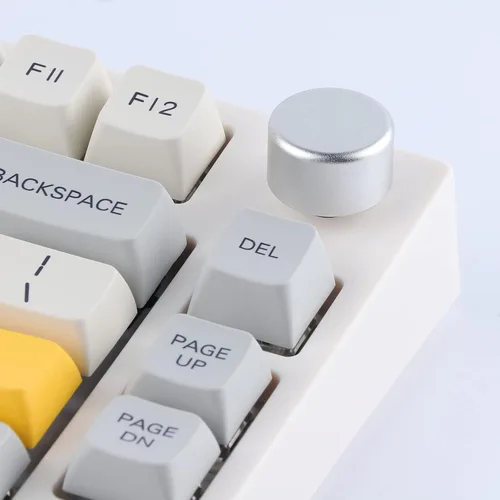 Vista 2 de EPOMAKER Pomo de actualización para teclados mecánicos para juegos, adecuado para TH66TH80Skyline75Eclair75Feker IK75, etc. (plateado)