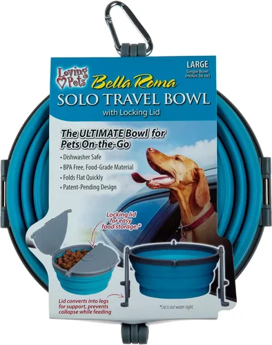 Vista 13 de Loving Pets Bella Roma - Cuencos plegables para perros, cuencos de silicona para perros, cuenco plegable, artículos esenciales para cachorros