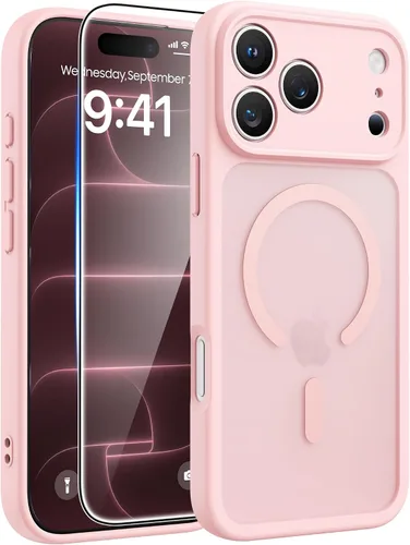 Vista 154 de FNTCASE - Funda para iPhone 16, apta para Magsafe, color blanco