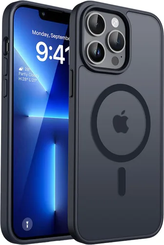 Vista 22 de CACOE Funda magnética para iPhone 12 y iPhone 12 Pro de 6.1 pulgadas - Compatible con MagSafe y soporte magnético para teléfono en el automóvil,