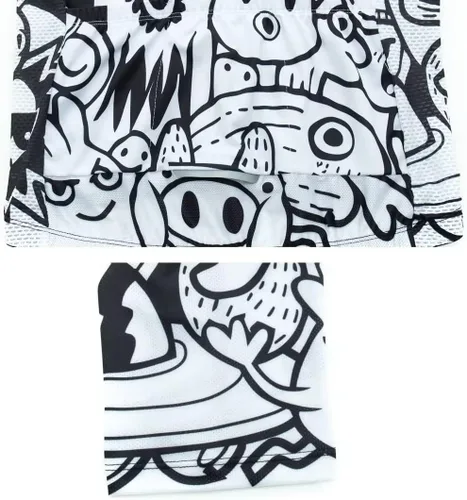 Vista 6 de Hombres Ciclismo Jersey Poliéster Negro Ciclismo Ropa Bike Jersey Manga Corta Camisetas