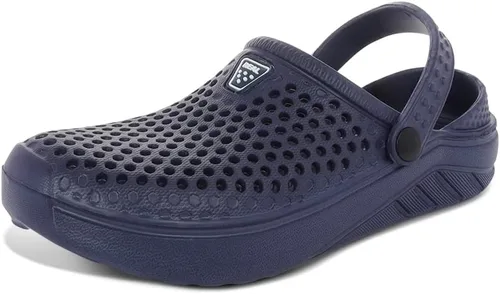 Vista 2 de Zuecos ventilados para adultos con correa de talón ajustable, fáciles de limpiar, acolchados, zapatos casuales de EVA para uso diario o zapatos