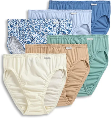 Vista 10 de Jockey - Ropa interior Elance para mujer, corte francés, paquete de 6 unidades Negro