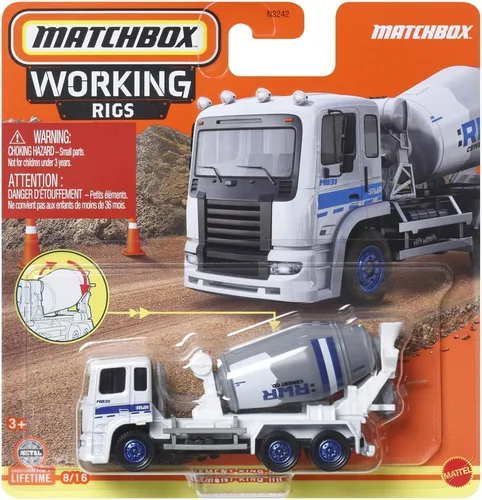 Vista 5 de MBX Matchbox - Plataformas de trabajo Cement King HD (blanco/gris) 8/16