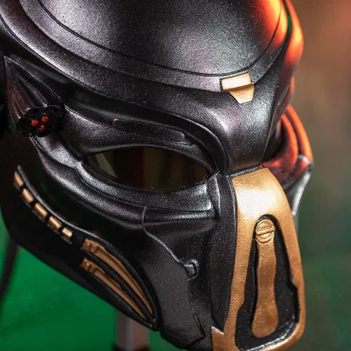 Vista 5 de Xcoser Máscara de depredador con rastas, accesorios para disfraz de cabello para Halloween y cosplay