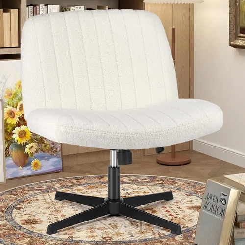 Vista 26 de OLIXIS Silla cruzada con ruedas, silla de tocador, escritorio de oficina en multicolor/fantasía (Inky)