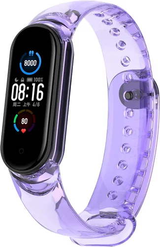 Vista 10 de Senter Correa de repuesto de silicona suave para Xiaomi Mi Band 5 / Mi Band 6 Smart Watch
