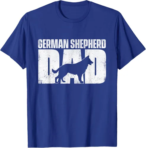 Vista 20 de Camiseta de pastor alemán para el día del padre del dueño de perros caninos, Negro