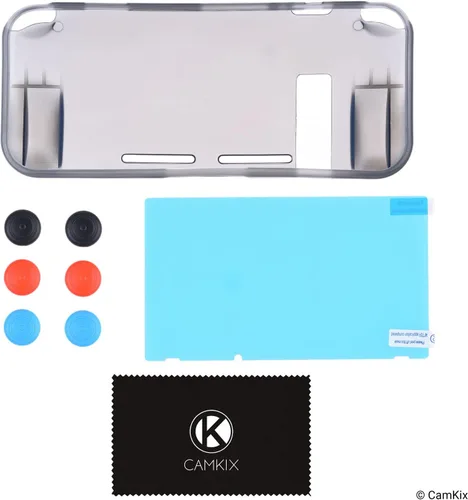 Vista 6 de CamKix Funda de TPU Protector de visualización interruptor de botón de fundas para Nintendo