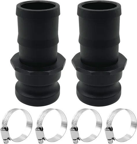 Vista 8 de 2 piezas de accesorios Camlock de plástico de polietileno C-200 de 2 pulgadas tipo C acoplamientos estándar de bloqueo de leva Accesorios