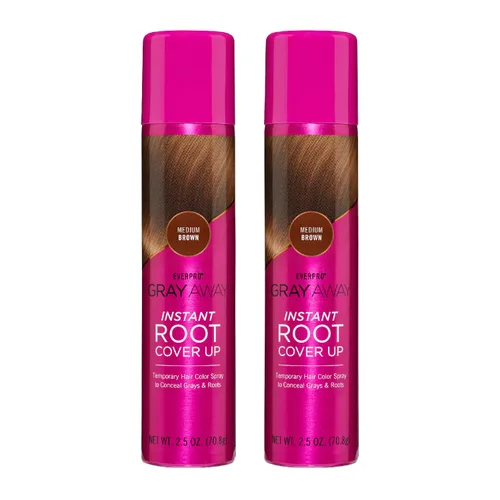 Vista 12 de EVERPRO Gray Away - Spray instantáneo para cubrir raíces, 2.5 onzas, marrón claro