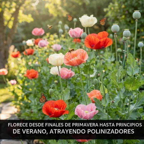 Vista 5 de Amapolas Exóticas Variedades de Semillas de Amapola El Gigante (500 Semillas) Papaver Somniferum