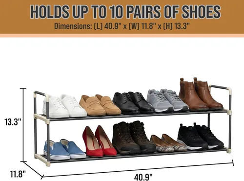 Vista 3 de Organizador de zapatos, fácil de montar, no requiere herramientas