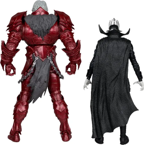 Vista 4 de McFarlane Toys - DC Multiverse Batman Who Laughs (Knight Armor) & The Merciless (Multiverso Oscuro) Figura de 7 pulgadas y Mega Figura McFarlane