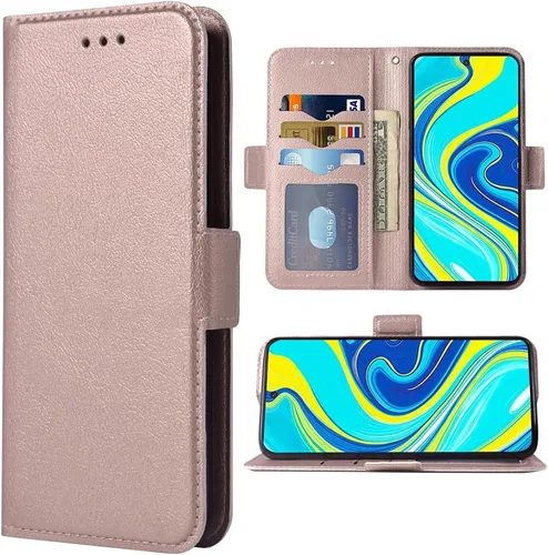 Vista 9 de Compatible con Xiaomi Redmi Note 9 Pro/Note 9s/Note9 Pro Max/Poco M2 Pro Wallet Case Funda de cuero Flip Cover Titular de la tarjeta Fundas de Azul