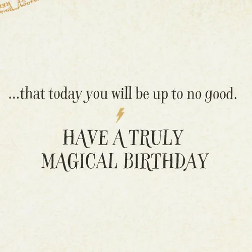 Vista 3 de Tarjeta de cumpleaños Hallmark con motivo de Harry Potter (Mapa del Merodeador)