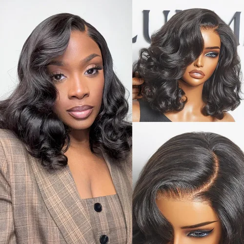 Vista 12 de Luvme Hair Ultra Confortable, de Colocación Rápida y Fácil, Corte Pixie Corto con Flequillo de 12.7 cm, con Tapa de Algodón Amistosa con la Piel
