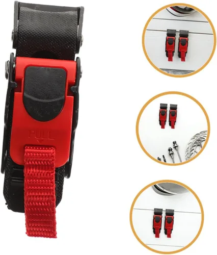 Vista 8 de Hemobllo 4pcs Quick Release Buckle: Universal Motorcycle Chin Strap Button Replacement - Metal Quick Release Buckle For Safety